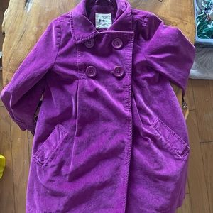 Mini Boden purple peacoat